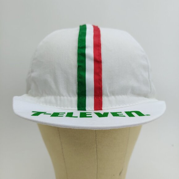 Vintage 7-Eleven Cycling Hat Cap Bicycle Race Bike Eroica USA 7-11 7 Eleven - Picture 2 of 16